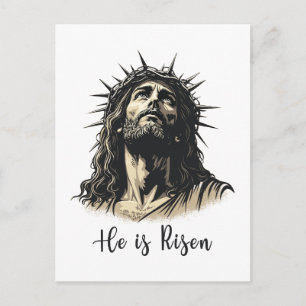 Er ist auferstanden Jesus Christliches Frohes Oste Feiertagspostkarte