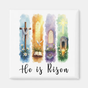 Er ist auferstanden Jesus Christliches Frohes Oste Magnet