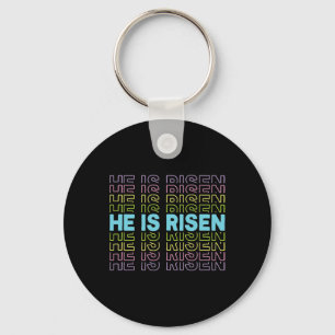 Er ist auferstanden Jesus Christliches Ostern Farb Schlüsselanhänger