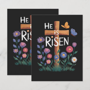 Er ist auferstanden Jesus Floral Christliches Oste Karte