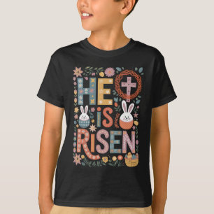 Er ist auferstanden Jesus Floral Süßer Osterhase K T-Shirt