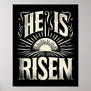 Er ist auferstanden Jesus Gott Christlich Sonne Au Poster