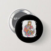 Er ist auferstanden Jesus und Lamm Gott glückliche Button (Vorne & Hinten)