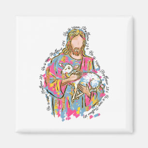 Er ist auferstanden Jesus und Lamm Gott glückliche Magnet