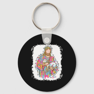 Er ist auferstanden Jesus und Lamm Gott glückliche Schlüsselanhänger