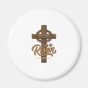Er ist auferstanden Kreuz Dornenkrone Christliches Magnet