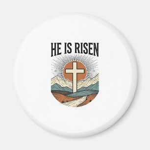 Er Ist Auferstanden Kreuz Sonnenaufgang Christlich Magnet