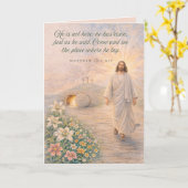 Er ist auferstanden – Matthäus 28:6 Bibelvers - Os Karte (Gelbe Blume)