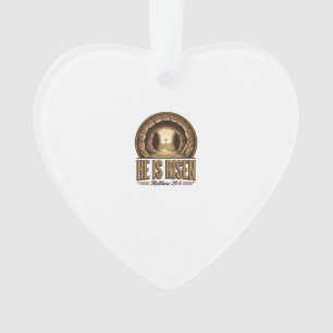 Er ist auferstanden Matthäus 28 6 Vintage-Christli Ornament