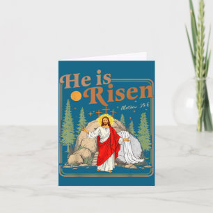 Er ist auferstanden matthew 28_6 retro vintage Kre Karte