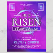 Er ist auferstanden Oster Sonntag Kirchenflyer Flyer (Vorne)