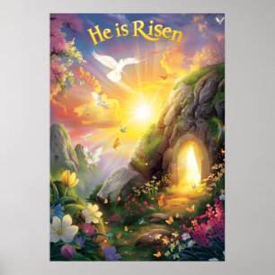 Er ist auferstanden — Ostern Auferstehung — Lukas  Poster