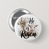 Er ist auferstanden Ostern  Button (Vorne & Hinten)