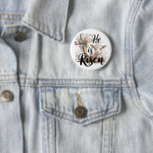Er ist auferstanden Ostern  Button (Beispiel)
