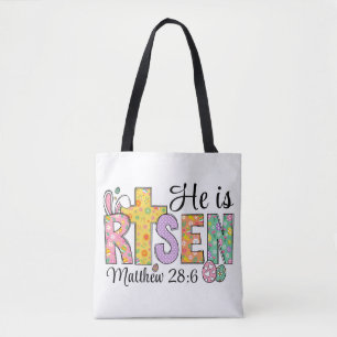 Er ist auferstanden Ostern Christliche Tragetasche Tasche