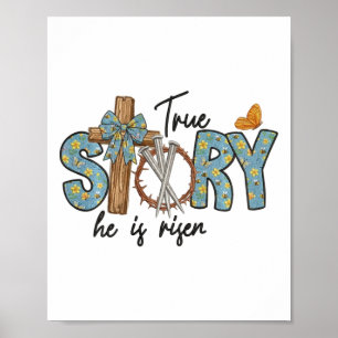 Er ist auferstanden, Ostern, Christliches Swea Poster