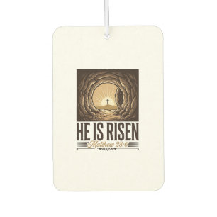 Er ist auferstanden Ostern Grab Kreuz Vintage Chri Autolufterfrischer