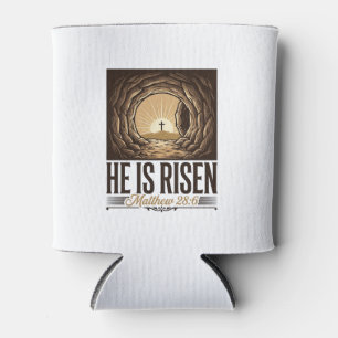 Er ist auferstanden Ostern Grab Kreuz Vintage Chri Dosenkühler