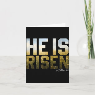 Er ist auferstanden Ostern Jesus Bibelvers christl Karte