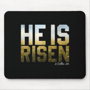 Er ist auferstanden Ostern Jesus Bibelvers christl Mousepad