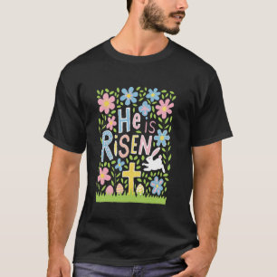 Er ist auferstanden Ostern Kreuz Coquette Jesus Ch T-Shirt