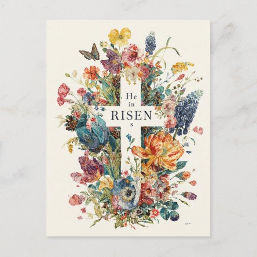 Er ist auferstanden, Ostern, Postkarte (Vorderseite)