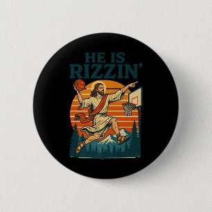 Er Ist Auferstanden Rizzin Ostern Christlicher Gla Button