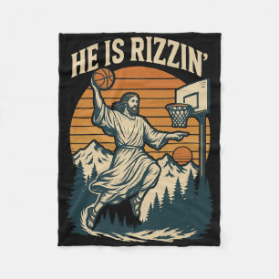 Er Ist Auferstanden Rizzin Ostern Christlicher Gla Fleecedecke