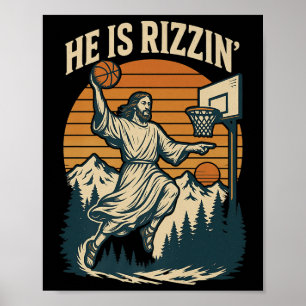 Er Ist Auferstanden Rizzin Ostern Christlicher Gla Poster