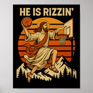 Er Ist Auferstanden Rizzin Ostern Christlicher Gla Poster
