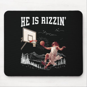 Er Ist Auferstanden Rizzin' Ostern Jesus Christlic Mousepad