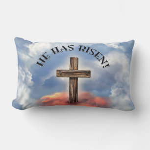 Er ist auferstanden Robustes Kreuz Mit Wolken Lendenkissen