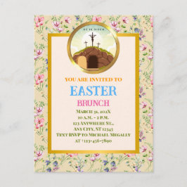 Er ist auferstanden und Feier des OsterSonntags Postkarte