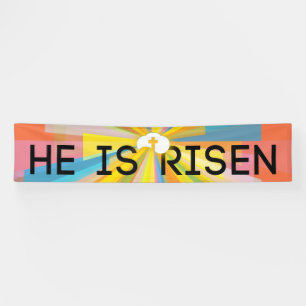 Er ist Auferstehung riskiert Banner