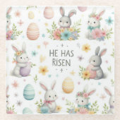 Er ist aufgegangen glasuntersetzer (Vorderseite)