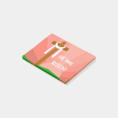 Er ist aufgegangen post-it klebezettel (angewinkelt)