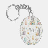 Er ist aufgegangen schlüsselanhänger (Vorderseite links)