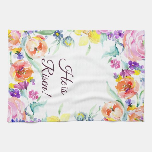 Er ist aufgestanden! geschirrtuch (Horizontal)