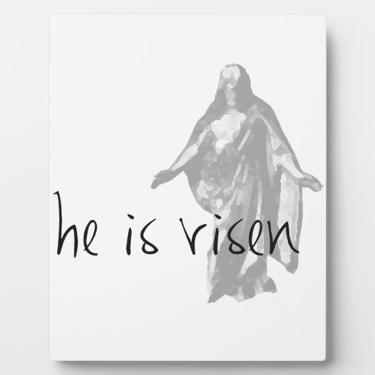 Er ist aufgewachsen jesus christ Osterlappen mormo Fotoplatte (Vorderseite)