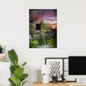 Er ist aufgewachsen, osterreligiöse Kunst Poster (Heimbüro)