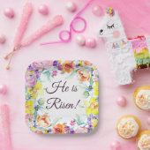 Er ist aufgewachsen! Teller auf Papier. (Party)