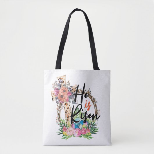 Er ist christlich Ostern aufgestanden Tasche (Vorderseite)