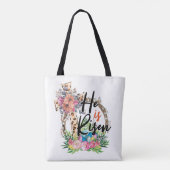 Er ist christlich Ostern aufgestanden Tasche (Rückseite)