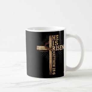 Er ist Christlich Ostern Jesus religiöse Vinta Ris Kaffeetasse