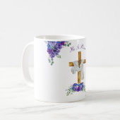 Er ist Christlich Ostern Personalisiert Risen Kaffeetasse (Vorderseite Links)