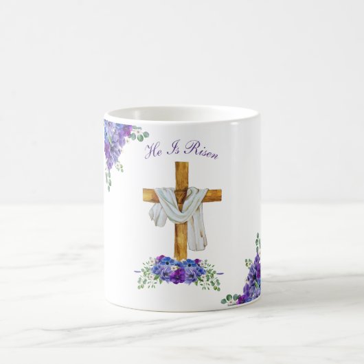 Er ist Christlich Ostern Personalisiert Risen Kaffeetasse (Mittel)
