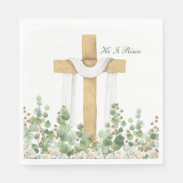 Er ist Christlich Ostern Personalisiert Risen Serviette