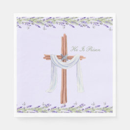 Er ist Christlich Ostern Personalisiert Risen Serviette