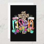 Er ist Christlich Ostern Rised Einladung (Vorne/Hinten)