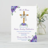 Er ist Christlich Ostern verschont Einladung (Stehend Vorderseite)